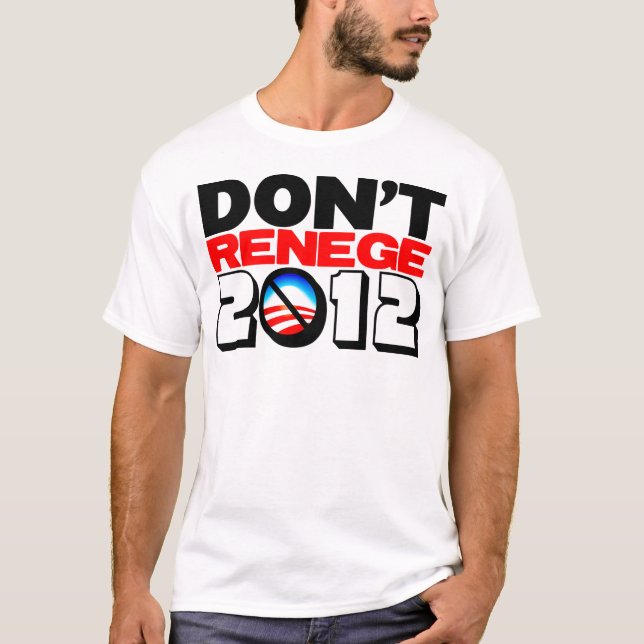 Camiseta Não renege 2012 (Frente)