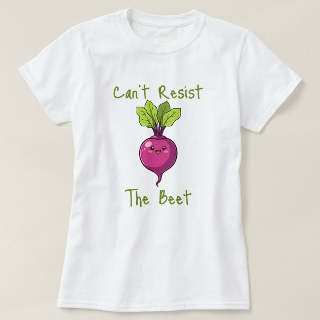 Camiseta Não resiste à beterraba (Frente do Design)