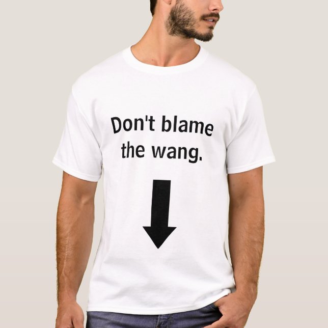 Camiseta Não responsabilize o wang. (Frente)