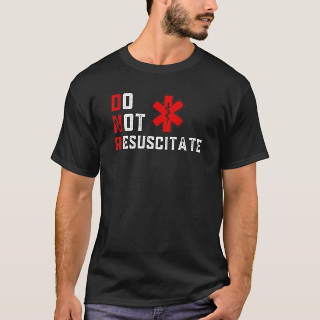 Camiseta Não ressuscitar DNR assinado (Frente)