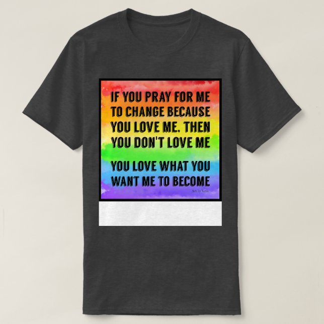 Camiseta Não Reze Por Mim 2 (Frente do Design)