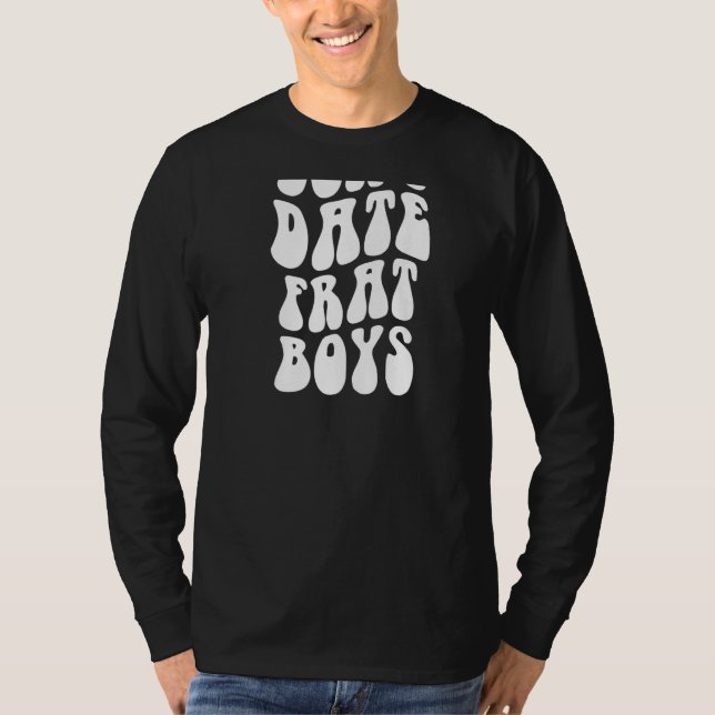 Camiseta não saias com fraternos, rapazes, tendências estét (Frente)
