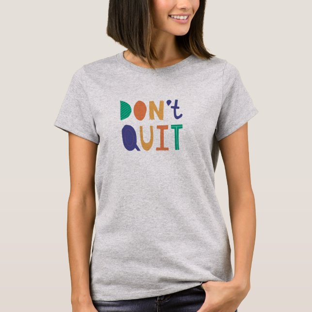 Camiseta Não Sair - Determinação e Resistência (Frente)
