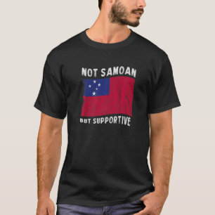 Camiseta Não samoano, mas inspiração de bandeira nacional s