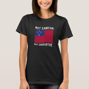 Camiseta Não Samoano, Mas Inspiração Nacional de Bandeira A