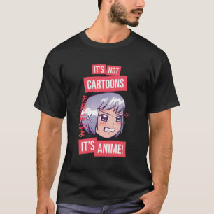Camiseta Não São Cartoons É Anime L Engraçado Garota De Ani