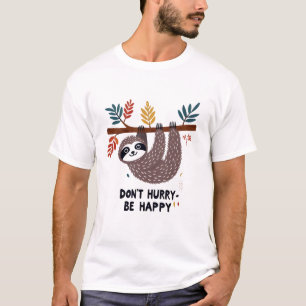 Camiseta Não se apresse com T-shirt feliz