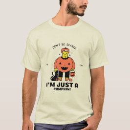 Camiseta Não se assuste, sou apenas um "Pumpkin Halloween T