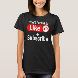 Camiseta Não se esqueça de gostar e assinar o blog Livestre