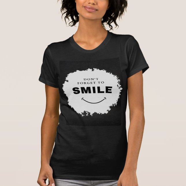 Camiseta Não se esqueça de sorrir (Frente)