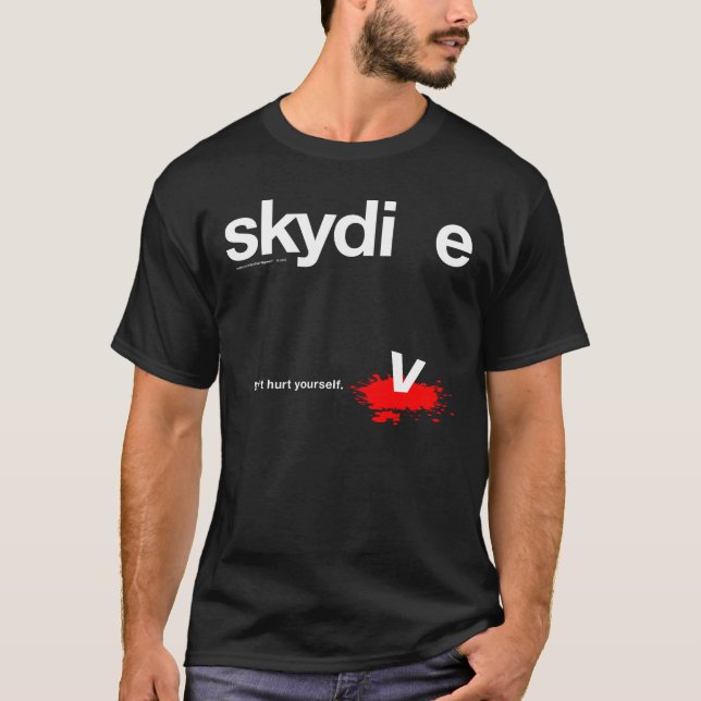 Camiseta Não se fira Skydiver (Frente)