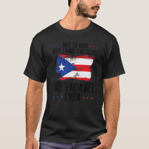 Camiseta não se gabe da esposa porto-riquenha Puerto rico P