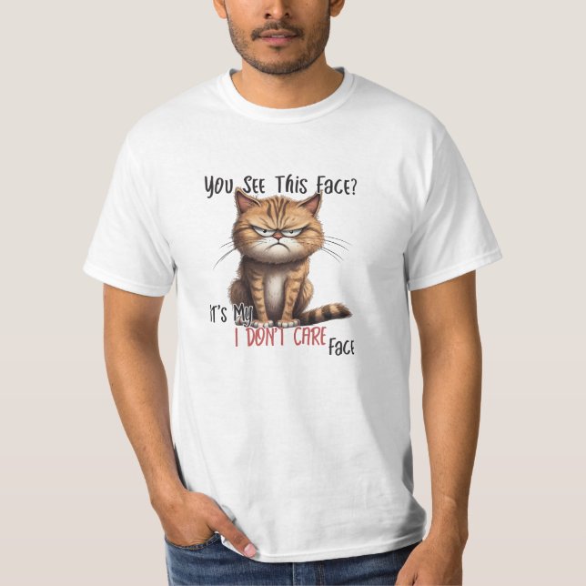 Camiseta Não se importe com T-Shirt (Frente)