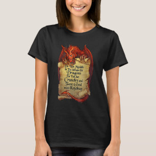 Camiseta Não se intrometa nos assuntos dos dragões pois voc