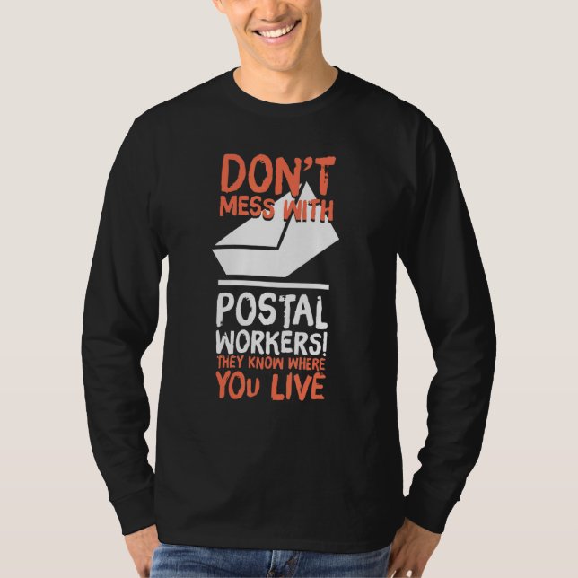 Camiseta Não Se Mestione Com Os Trabalhadores Dos Correios (Frente)