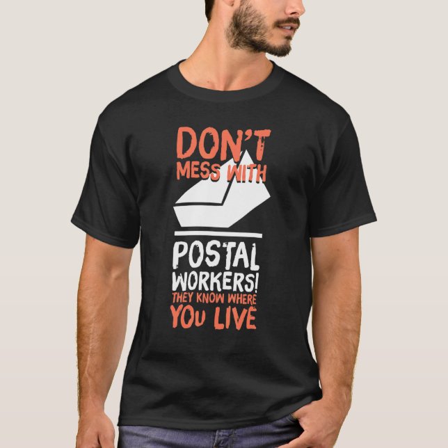 Camiseta Não Se Mestione Com Os Trabalhadores Dos Correios (Frente)