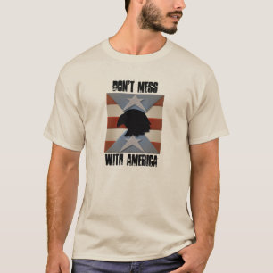 Camiseta Não se meta com a Águia Americana