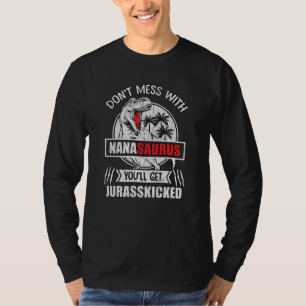 Camiseta Não se meta com a Mamãe da família Nana Saurus