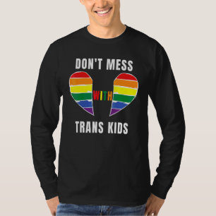 Camiseta Não se meta com a Trans Kids Texas proteja o Trans