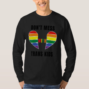 Camiseta Não se meta com a Trans Kids Texas proteja o Trans