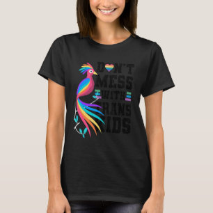 Camiseta Não se meta com as crianças trans proteja a Trans