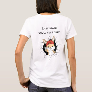 Camiseta Não se meta com esse coelhinho - animal engraçado