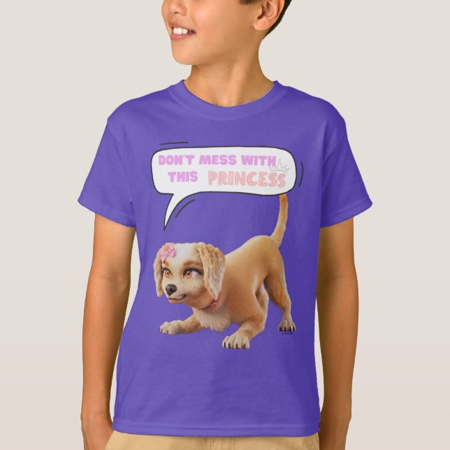 Camiseta Não se meta com esta princesa (Frente)