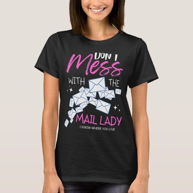 Camiseta Não se meta com o correio postal (Frente)