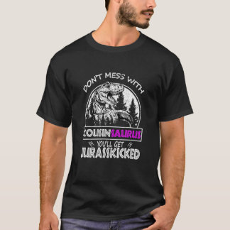 Camiseta Não se meta com o Cousinsaurus... vai pegar o Jura