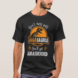 Camiseta Não se meta com o Gagasauro. Você vai ser processa