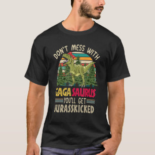 Camiseta Não se meta com o Gagasauro. Você vai ser processa