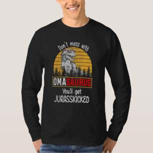 Camiseta Não se meta com o Omasaurus... você vai ter o Jura