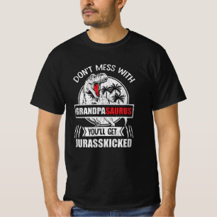 Camiseta Não se meta com o Pai da família do vovô Saurus