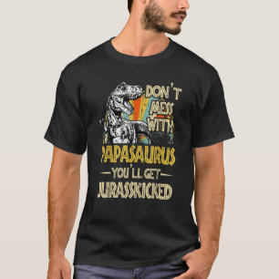 Camiseta Não se meta com o Papassauro. Você vai ser julgado