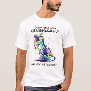 Camiseta Não se meta com o vovô T Rex Dinossaur Juras