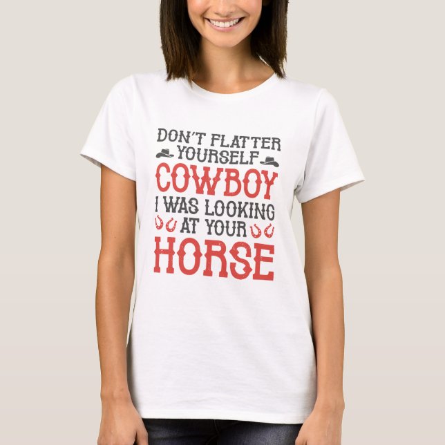 Camiseta Não se meta em seu cowboy (Frente)