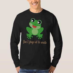 Camiseta Não se meta em sorrir que eu fiz Sapo
