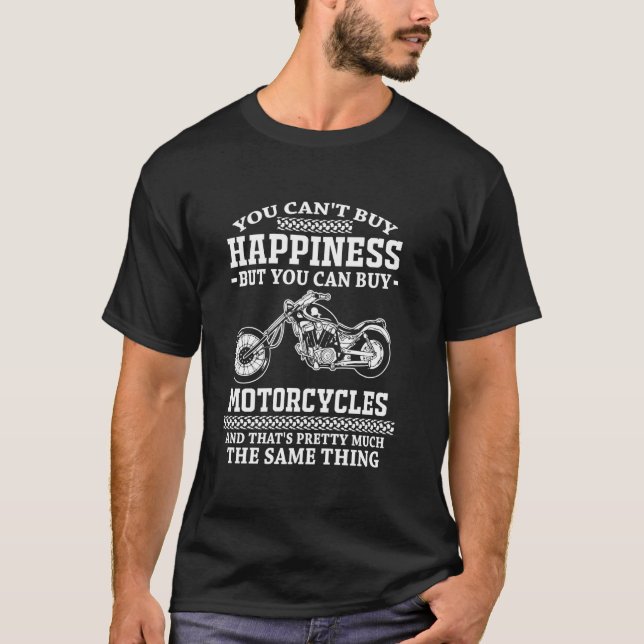 Camiseta Não se Pode Comprar Felicidade Mas Pode Comprar Mo (Frente)