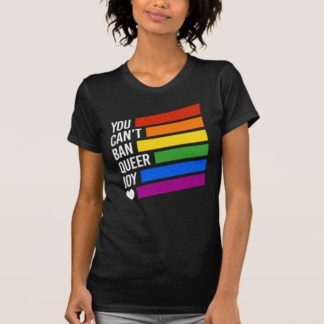 Camiseta Não se Pode Proibir a Alegria Queer (Frente)