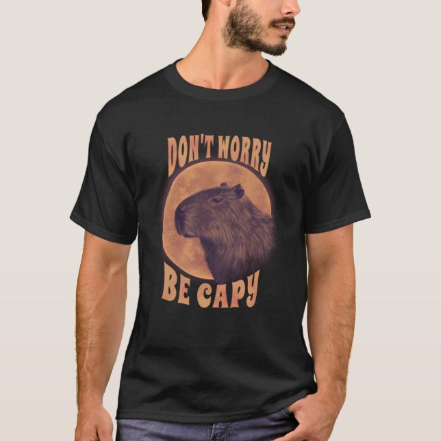 Camiseta Não se preocupe, capybara (Frente)