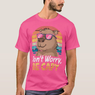 Camiseta Não se preocupe com Capy Capybara Men Meninos Jove
