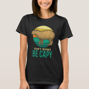 Camiseta Não se preocupe com Capy Capybara Vintage Capybara