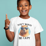 Camiseta Não se preocupe com Capy Happy Capybara<br><div class="desc">Este design pode ser personalizado escolhendo a opção Editar Design. Você também pode transferir para outros itens. Entre em contato comigo em colorflowcreations@gmail.com ou use a opção de bate-papo no topo da página se você quiser ter este design em outro produto ou precisar de assistência com este design. Veja mais...</div>