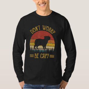 Camiseta Não se preocupe com Capy Shirt Engraçado Capybara 