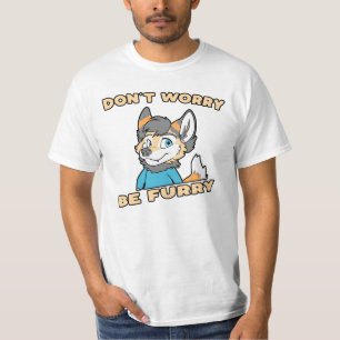 Camiseta Não se preocupe com o Furry Furry Fandom Fursuit 