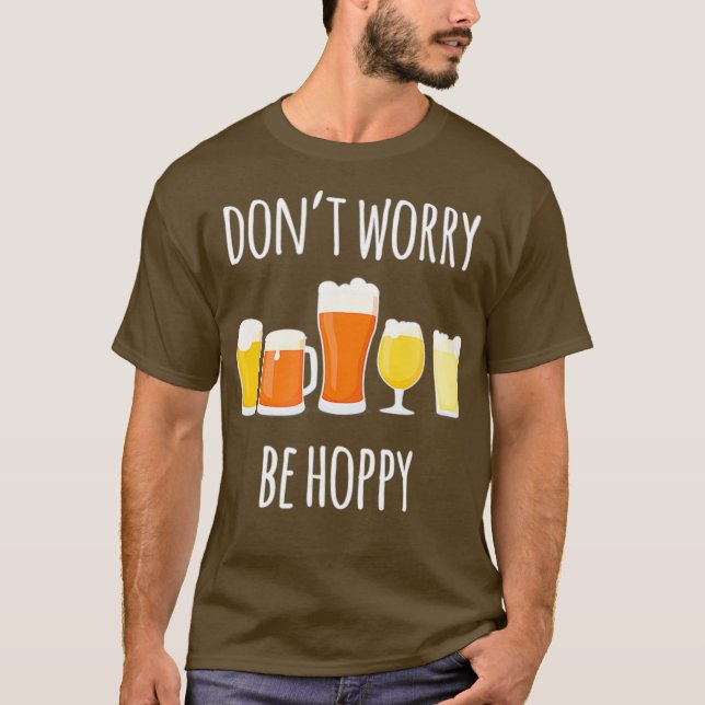 Camiseta Não se preocupe com o presente do Bebendo de cerve (Frente)