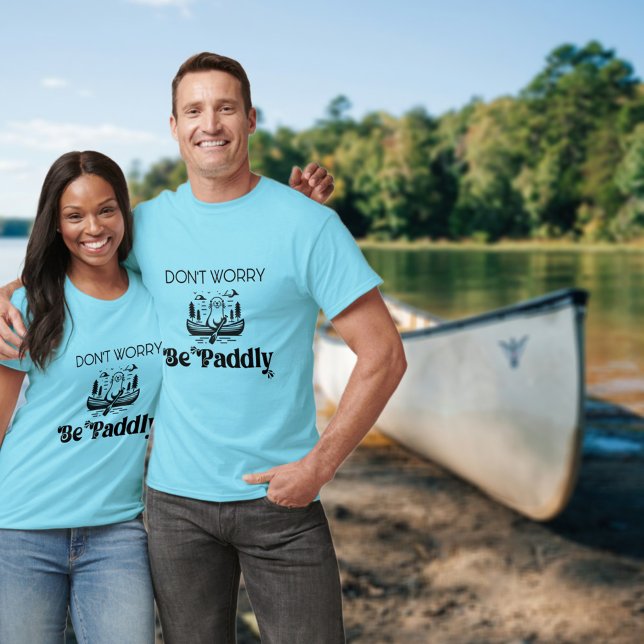 Camiseta Não se preocupe com o retro canoar com o retro (Criador carregado)