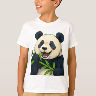 Camiseta Não se Preocupe, Coma Bambu – Arte de Panda