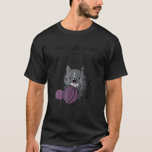Camiseta Não se preocupe comigo, estou contando Gato de cro