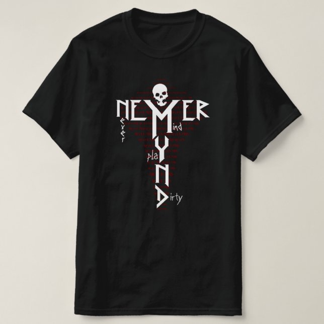 Camiseta Não se preocupe em jogar Duro sujo, Rocker vandali (Frente do Design)